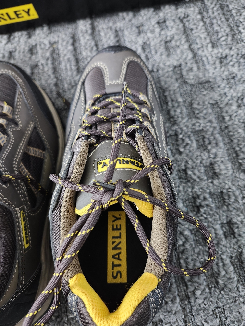 NWT Men's Safety Work Boots Shoes Size 7 Yellow Gray Brown Clean Brand New - Picture 10 of 10